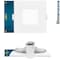 Sunperian 3 Inch Square Ultra Thin LED Recessed Downlights 5 CCT 2700K-5000K 8W 540LM Dimmable 16-Pack SP34233-16PK - alternate 5